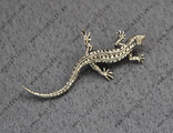 Значок брошь ЯЩЕРИЦА С8 lizard pin brooch badge