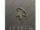 Значок брошь ЛУЧНИК ОХОТНИК С ЛУКОМ C23 archer bowman pin brooch badge